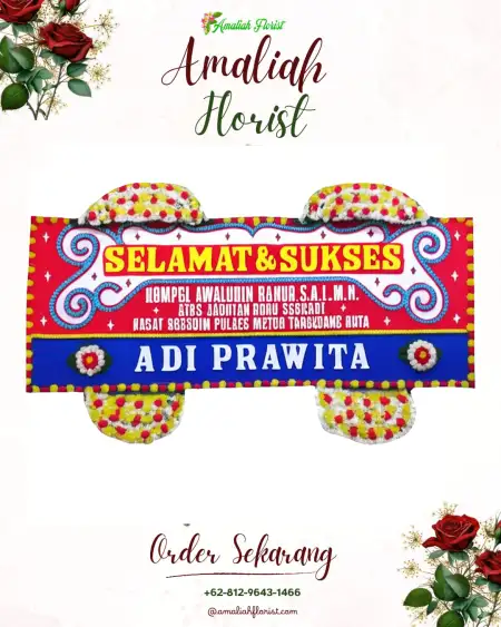 Papan Bunga Ucapan Selamat Lidah Wetan